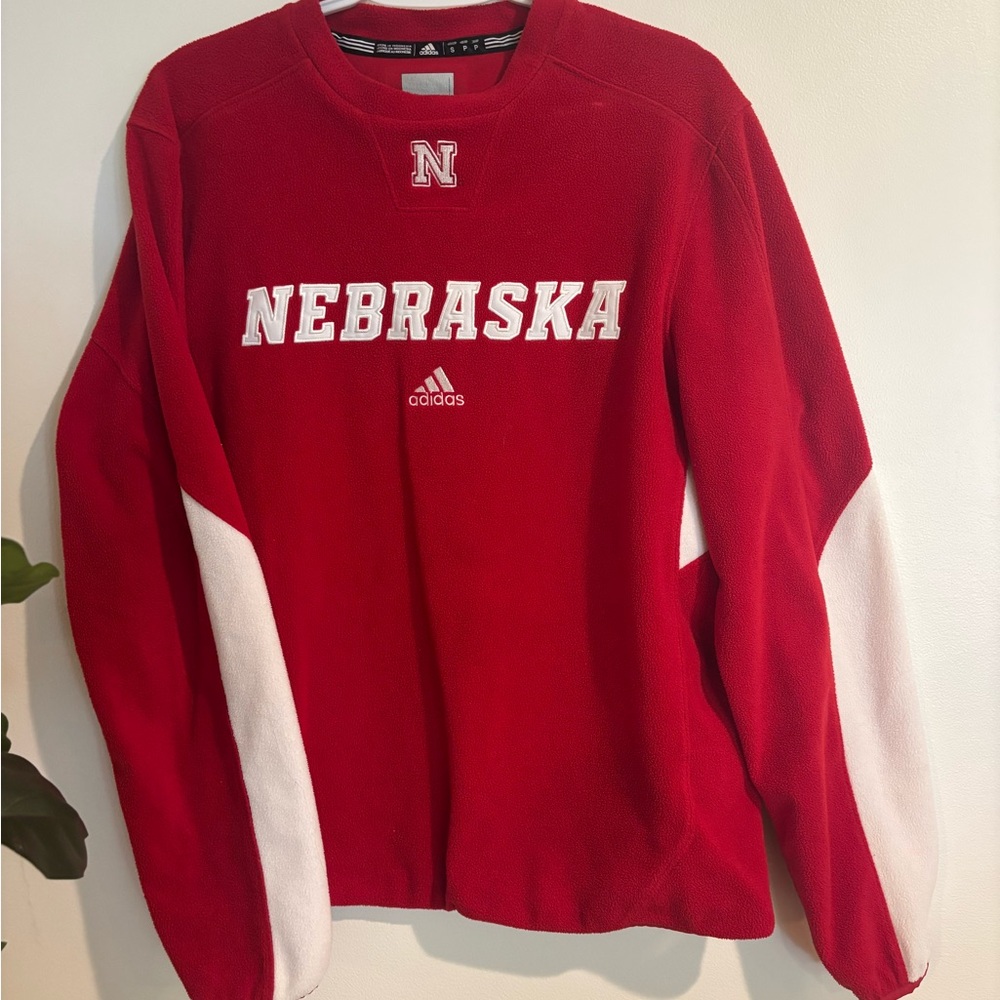 Adidas Red Fleece Pullover